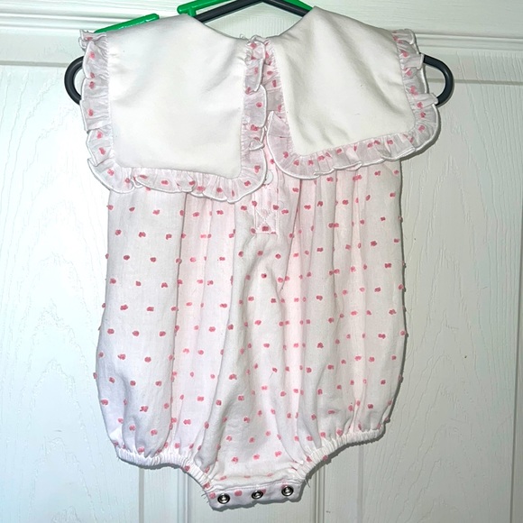 Bubble outfit, 0-3 months, white and pink - Picture 2 of 2